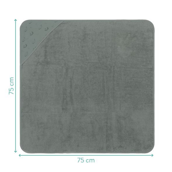 FILLIKID OSUŠKA S KAPUCÍ WHALE GREEN 75X75 CM - OSUŠKY A DĚTSKÉ ŽUPANY - KOUPÁNÍ A ZDRAVÍ