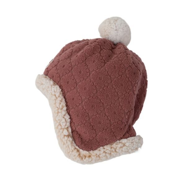 LODGER HATTER FOLKLORE FLEECE ROSEWOOD 0 - 3 MĚSÍCE - ČEPIČKY A KLOBOUČKY - PRO DĚTI