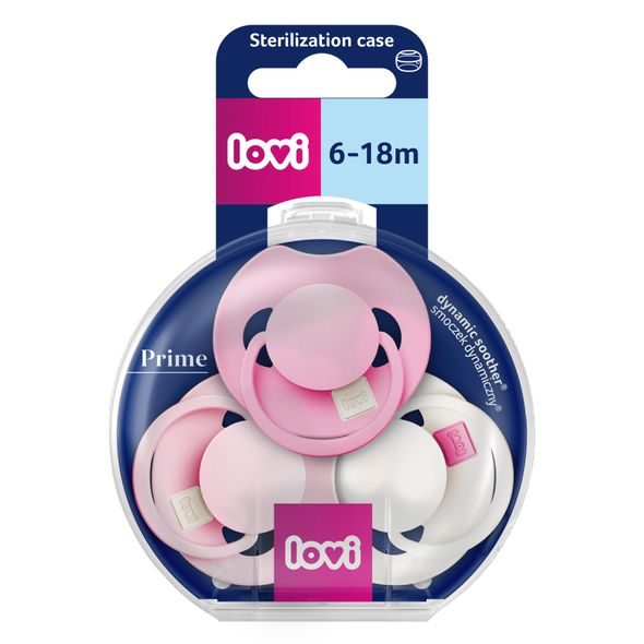LOVI DUDLÍK SILIKONOVÝ DYNAMICKÝ PRIME TUTTI FRUTTI 6-18M 3KS PEONY PINK - ŠIDÍTKA A DOPLŇKY - KRMENÍ