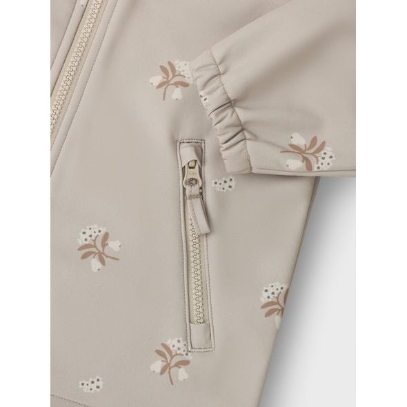 LEOKID SOFTSHELLOVÁ BUNDA LAKE SILVER CLOUD FLOWER VEL. 116 - BUNDY - PRO DĚTI