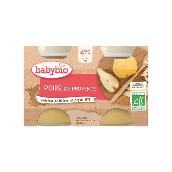 BABYBIO HRUŠKA 2X130 G - OVOCE/DEZERTY - KRMENÍ