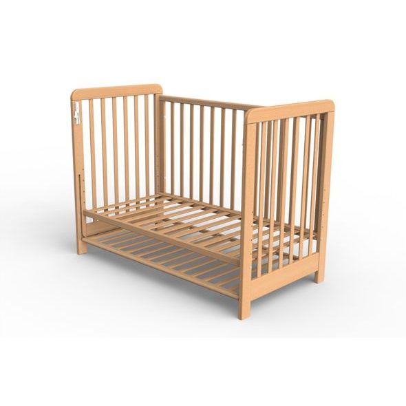 SCARLETT POSTÝLKA S ODNÍMATELNÝM BOKEM VISTA (BUK) PŘÍRODNÍ 120X60CM - DŘEVĚNÉ POSTÝLKY - SPINKÁNÍ