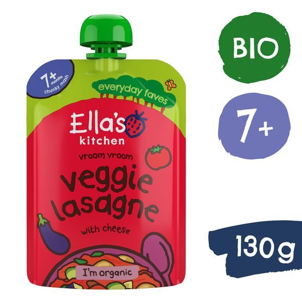 ELLA'S KITCHEN BIO ZELENINOVÉ LASAGNE SE SÝREM (130 G) - OVOCE/DEZERTY - KRMENÍ