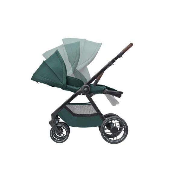 MAXI-COSI OXFORD KOČÁREK ESSENTIAL GREEN + KORBIČKA SENSE TWILLIC GREEN - DVOJKOMBINACE - KOČÁRKY A PŘÍSLUŠENSTVÍ