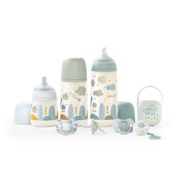SUAVINEX SUAVINEX | SADA LÁHEV 270ML + DUDLÍK FYZIOLOGICKÝ 0/6M + KLIP DREAMS - VÝHODNÉ SADY - KRMENÍ