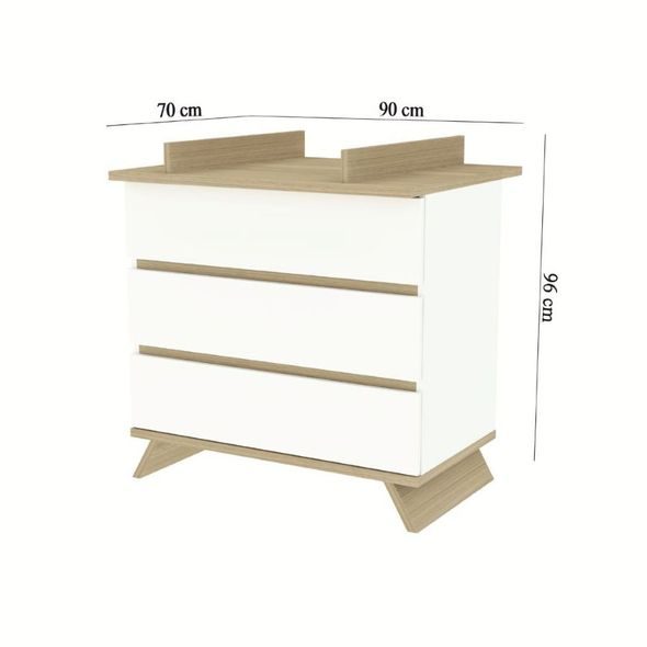 FAKTUM PŘEBALOVACÍ KOMODA SIENNA WHITE - PŘEBALOVACÍ KOMODY - PŘEBALOVÁNÍ
