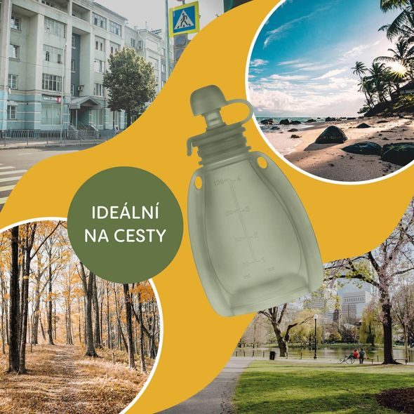 ZOPA SILIKONOVÁ PLNITELNÁ KAPSIČKA NA DĚTSKOU STRAVU - KAPSIČKY NA JÍDLO - KRMENÍ