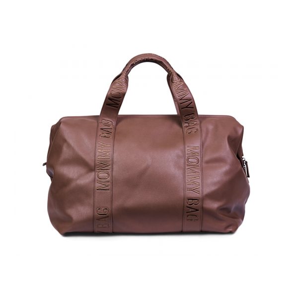 CHILDHOME PŘEBALOVACÍ TAŠKA MOMMY BAG SIGNATURE VEGAN LEATHER DARK BROWN - PŘEBALOVACÍ TAŠKY - KOČÁRKY A PŘÍSLUŠENSTVÍ