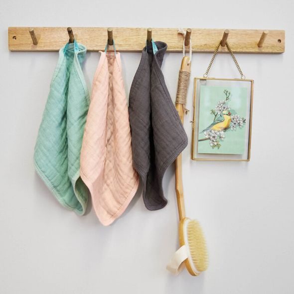 LÄSSIG MUSLIN WASHCLOTH SET 3 PCS RUST - ŽÍNKY A HOUBIČKY - KOUPÁNÍ A ZDRAVÍ