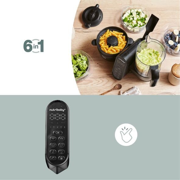 BABYMOOV MULTIFUNKČNÍ PŘÍSTROJ NUTRIBABY+ XL MINERAL BLACK - KUCHYŇSKÉ PŘÍSTROJE - KRMENÍ