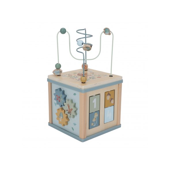 LITTLE DUTCH KOSTKA S AKTIVITAMI DŘEVĚNÁ FOREST FRIENDS - KOSTKY - PRO DĚTI