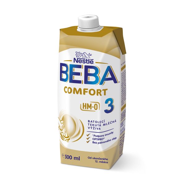 BEBA COMFORT 3 (500ML) - KOJENECKÁ MLÉKA - KRMENÍ