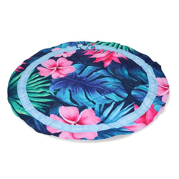 COOLPETS GELOVÁ CHLADÍCÍ PODLOŽKA TROPICAL FLOWER 60CM - CHLADÍCÍ PODLOŽKY PRO PSY - CHOVATELSKÉ POTŘEBY MALVÍKZOO