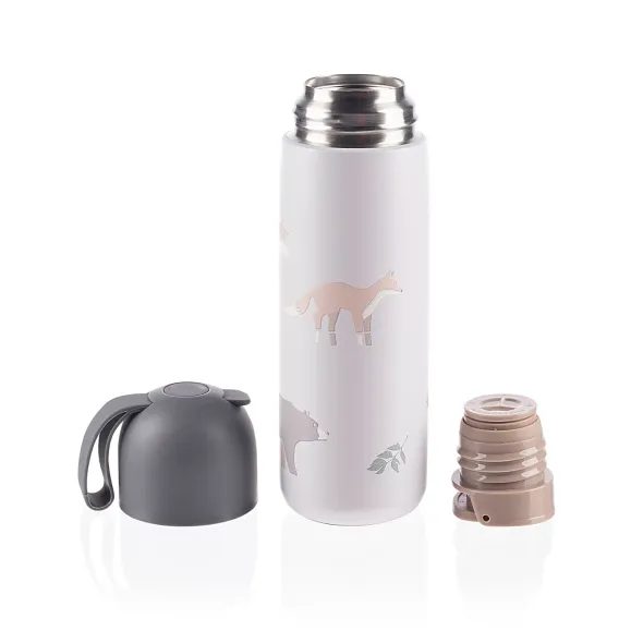 ZOPA TERMOSKA NA TEKUTINY SE SILIKONOVÝM DRŽÁKEM 400ML - TERMOOBALY A TERMOSKY - KRMENÍ