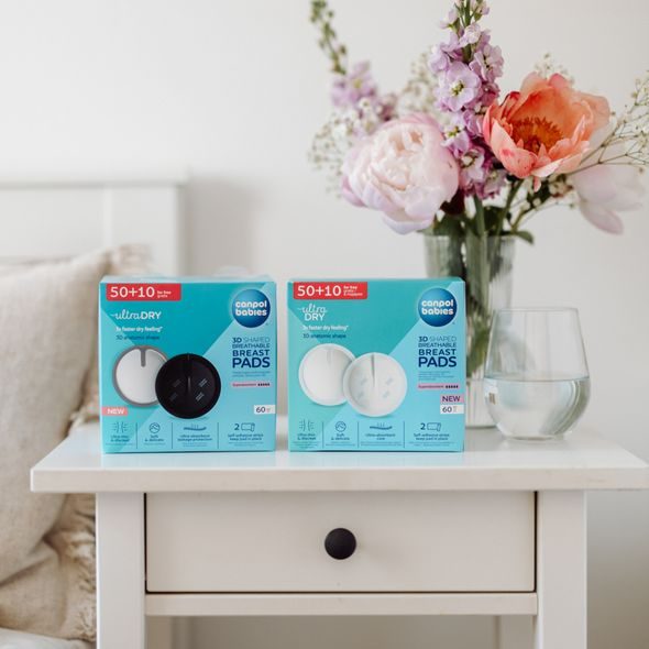 CANPOL BABIES TVAROVANÉ PRODYŠNÉ VLOŽKY DO PODPRSENKY 3D 50+10KS ČERNÉ - PRSNÍ VLOŽKY - PRO MAMINKY