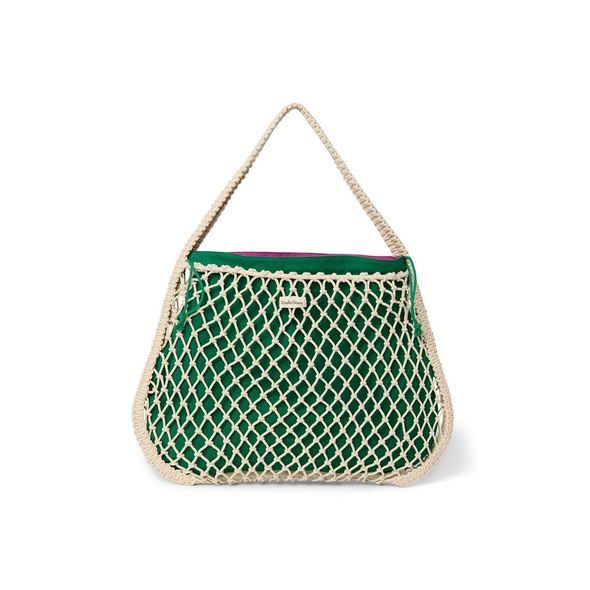 STUDIO NOOS MACRAME MOM BAG NATURAL & PURPLE GREEN - DOPLŇKY - PRO MAMINKY