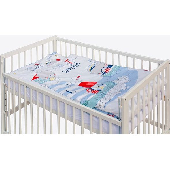 SCARLETT DĚTSKÁ POSTÝLKA S KOMPLETNÍ VÝBAVOU SCARLETT 120 X 60 CM - LUMPY - DŘEVĚNÉ POSTÝLKY - SPINKÁNÍ