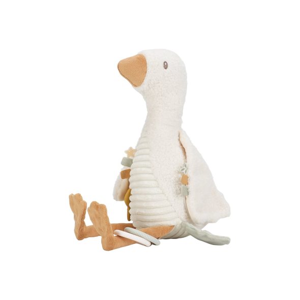 LITTLE DUTCH HUSA PLYŠOVÁ S AKTIVITAMI NEWBORN NATURALS - FARMA - PRO DĚTI