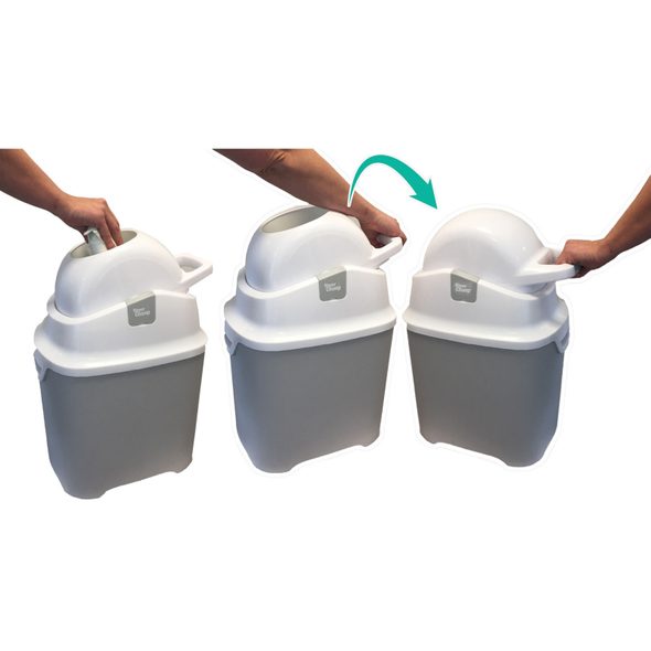 DIAPERCHAMP KOŠ NA PLENY ONE LIGHT GREEN - KOŠE NA PLENY A NÁPLNĚ - PŘEBALOVÁNÍ