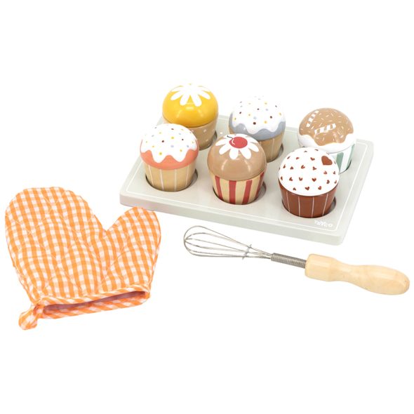 TRYCO DŘEVĚNÝ CUPCAKE SET - JAKO MAMINKA - PRO DĚTI