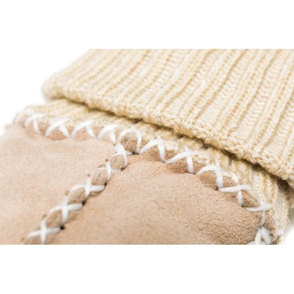 FILLIKID DĚTSKÉ ZIMNÍ RUKAVICE Z JEHNĚČÍ KOŽEŠINY NATURE VEL. 12-24 MĚSÍCŮ - RUKAVIČKY, ŠÁTKY, NÁKRČNÍKY - PRO DĚTI