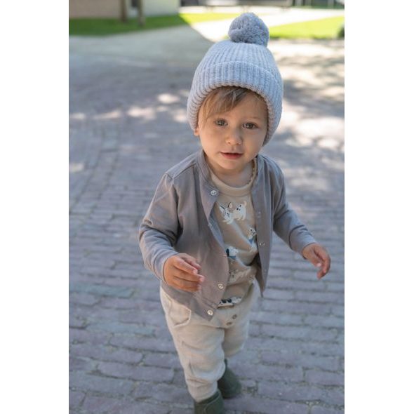 LODGER HATTER FOLKLORE MERINO WOOL DRIZZLE 0 - 3 MĚSÍCE - ČEPIČKY A KLOBOUČKY - PRO DĚTI