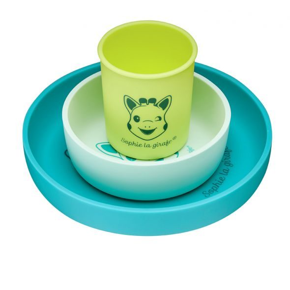 VULLI SILIKONOVÝ JÍDELNÍ SET ŽIRAFA SOPHIE - MISKY, TALÍŘKY A PODLOŽKY - KRMENÍ