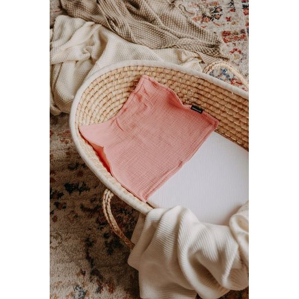 T-TOMI MUŠELÍNOVÁ PLENA POD HLAVIČKU PINK - LÁTKOVÉ PLENY ALL IN ONE - PŘEBALOVÁNÍ