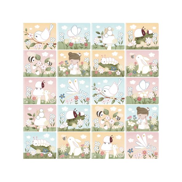 LITTLE DUTCH OMALOVÁNKY S PASTELKAMI ZAHRADA ROSA - LITTLE DUTCH - PRO DĚTI