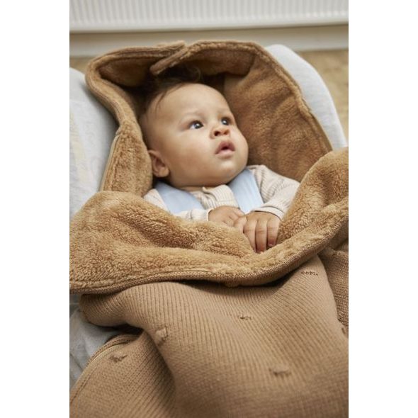 MEYCO FUSAK MINI KNOTS - TOFFEE - FUSAKY DO KOČÁRKU - KOČÁRKY A PŘÍSLUŠENSTVÍ