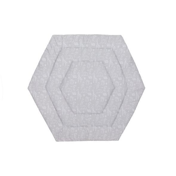 FILLIKID PODLOŽKA NA HRANÍ ŠESTIHRANNÁ JERSEY SAFARI GREY - HRACÍ PODLOŽKY NA ZEM - SPINKÁNÍ