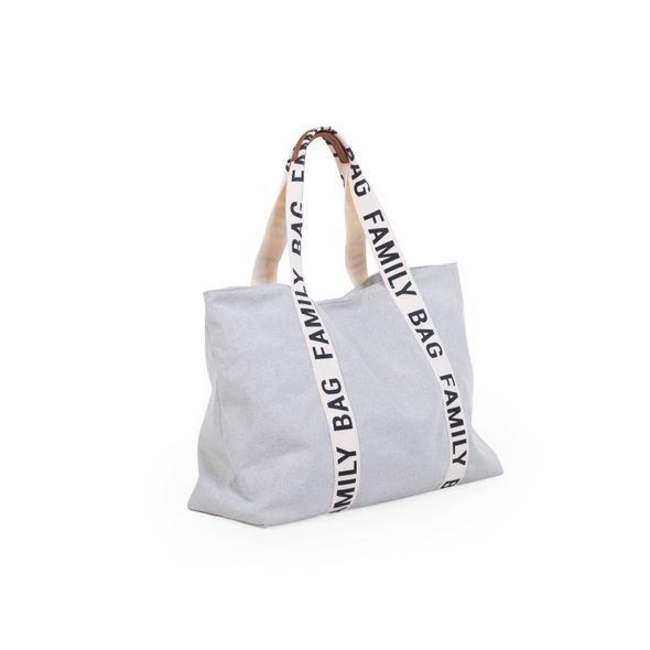 CHILDHOME CESTOVNÍ TAŠKA FAMILY BAG CANVAS OFF WHITE - PŘEBALOVACÍ TAŠKY - KOČÁRKY A PŘÍSLUŠENSTVÍ