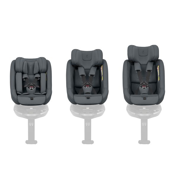 KIKKABOO SET I-CLASS 360 I-SIZE AUTOSEDAČKA 40-87CM + AUTOSEDAČKA 40-105CM + ZÁKLADNA OTOČNÁ GRAPHITE - AUTOSEDAČKY 0-13KG - AUTOSEDAČKY A PŘÍSLUŠENSTVÍ