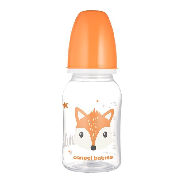 CANPOL BABIES LAHEV ÚZKOHRDLÁ CUTE ANIMALS 120ML LIŠKA - KOJENECKÉ LAHVE - KRMENÍ