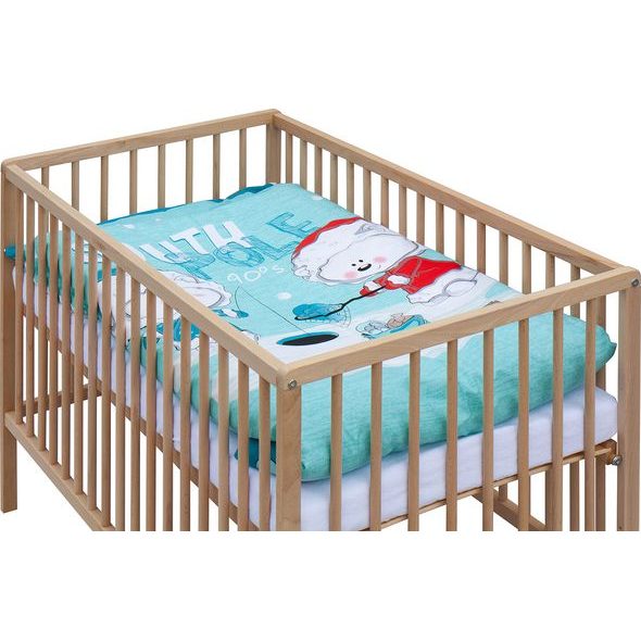 SCARLETT DĚTSKÁ POSTÝLKA S KOMPLETNÍ VÝBAVOU SCARLETT 120 X 60 CM - LEDY - DŘEVĚNÉ POSTÝLKY - SPINKÁNÍ