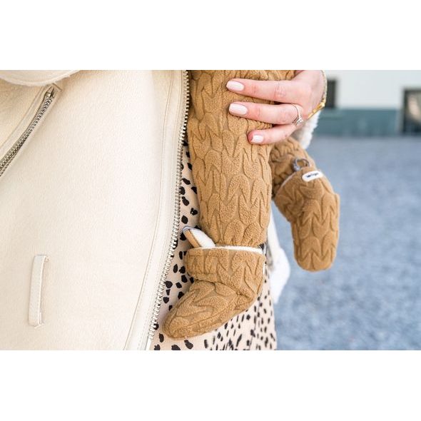 LODGER SLIPPER FLEECE EMPIRE DARK HONEY 6 - 12 MĚSÍCŮ - BOTIČKY - PRO DĚTI