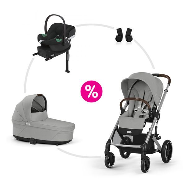 CYBEX SET BALIOS S LUX + KORBA + AUTOSEDAČKA + ZÁKLADNA + ADAPTÉRY 2025 - TROJKOMBINACE - KOČÁRKY A PŘÍSLUŠENSTVÍ
