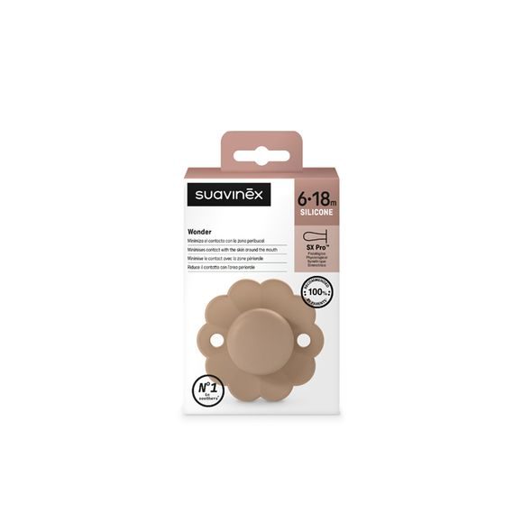 SUAVINEX DUDLÍK SX PRO FYZIOLOGICKÝ WONDER 6/18M - CORK - ŠIDÍTKA A DOPLŇKY - KRMENÍ