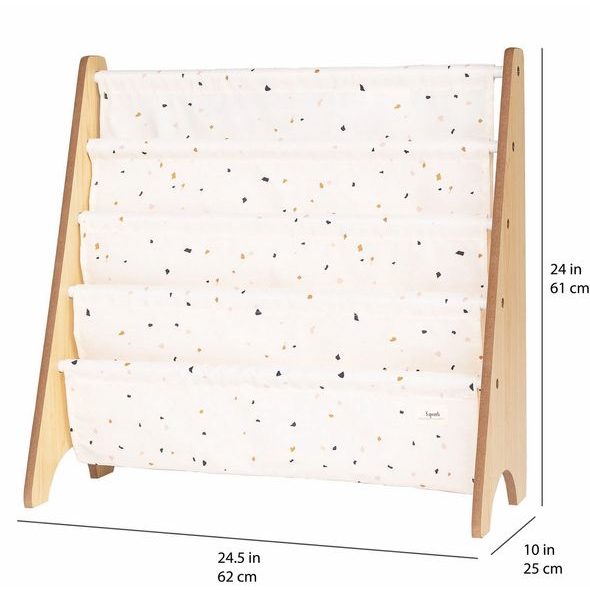 3 SPROUTS STOJAN NA KNÍŽKY RECYCLED TERRAZZO/CREAM - DEKORACE A POLIČKY - SPINKÁNÍ