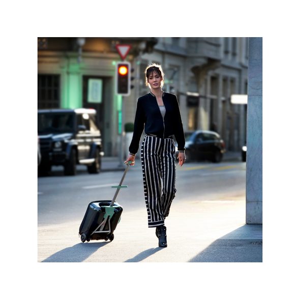 BEABA KUFR NA KOLEČKÁCH SE SEDÁTKEM EAZY GREEN BLUE - BATOHY A TAŠKY - PRO DĚTI