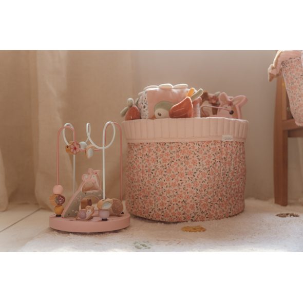 LITTLE DUTCH KOSTKA TEXTILNÍ S AKTIVITAMI FAIRY GARDEN - SENZORICKÉ HRAČKY - PRO DĚTI