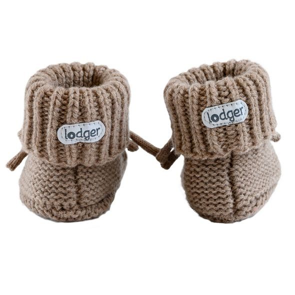 LODGER SLIPPER FOLKLORE MERINO WOOL BUFFALO 0 - 6 MĚSÍCŮ - BOTIČKY - PRO DĚTI