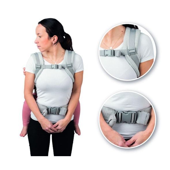 MOMI ERGONOMICKÉ NOSÍTKO COLLET ŠEDÁ - ERGONOMICKÁ NOSÍTKA - NOŠENÍ & SPORT