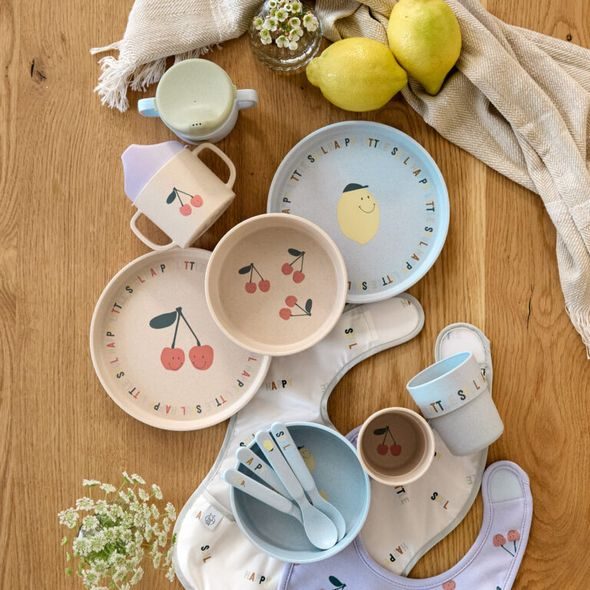 LÄSSIG BABIES SIPPY CUP PP/CELLULOSE HAPPY FRUITS LEMON - DĚTSKÉ HRNEČKY - KRMENÍ