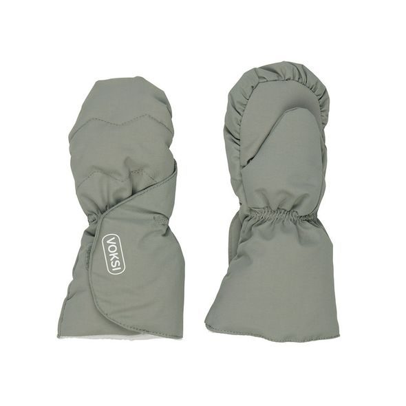 VOKSI DĚTSKÉ RUKAVICE MEADOW GREEN / LIGHT GREY 1-2R - RUKAVIČKY, ŠÁTKY, NÁKRČNÍKY - PRO DĚTI