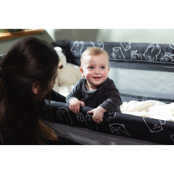 KIDNORT CESTOVNÍ POSTÝLKA KIDNORT LIVSMILJÖ SVĚTLE ŠEDÁ - CESTOVNÍ POSTÝLKY - SPINKÁNÍ