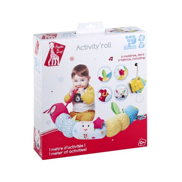 VULLI ACTIVITY'ROLL POLŠTÁŘ ŽIRAFA SOPHIE - HRAČKY K ZAVĚŠENÍ - PRO DĚTI