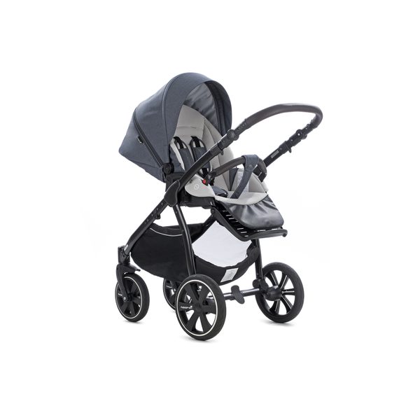 NOORDI KOČÁREK FJORDI SP 2V1 MELANGE GRAPHITE - TROJKOMBINACE - KOČÁRKY A PŘÍSLUŠENSTVÍ