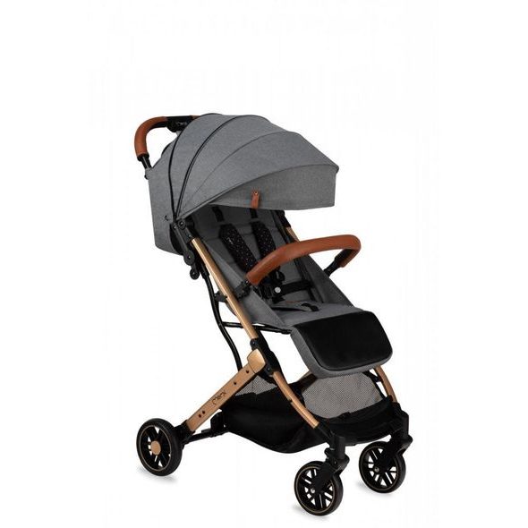 MOMI ESTELLE ŠEDÝ SE ZLATÝM RÁMEM - SPORTOVNÍ KOČÁRKY - KOČÁRKY A PŘÍSLUŠENSTVÍ