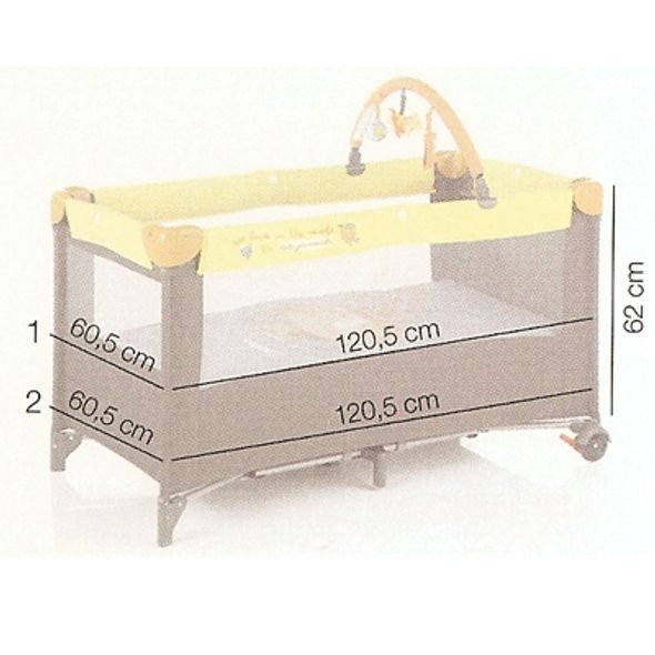 JANÉ CESTOVNÍ POSTÝLKA JANÉ DUO LEVEL TOYS - CESTOVNÍ POSTÝLKY - SPINKÁNÍ